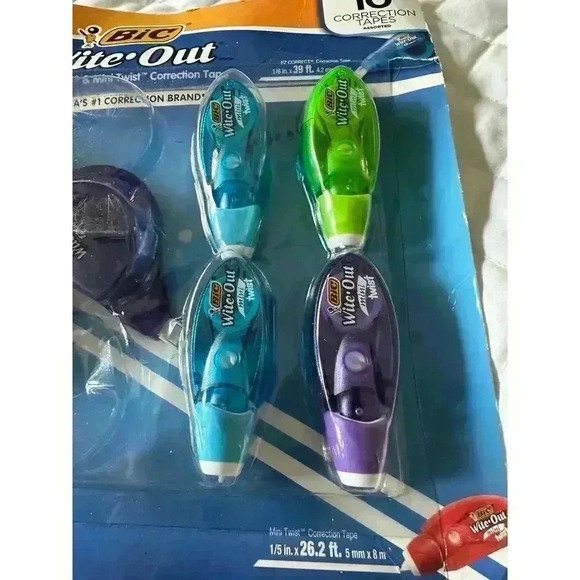 BIC Wite-Out Correction Tape, Variety Pack, 6 EZ Correct and 4 Mini Twist, 10 ct - Picture 2 of 5